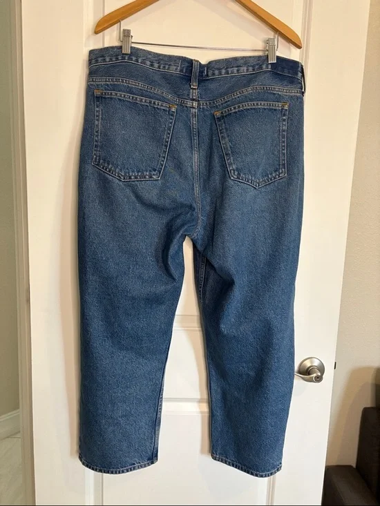 Abercrombie and Fitch The Barrel Jean Mid Rise Curve Love Size 32/14 S - Picture 5 of 11